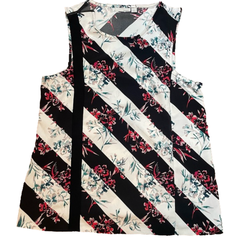 Halogen Tank with zipper left shoulder feature- Size M